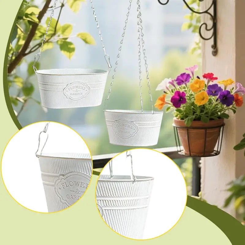 Hanging Wrought-Iron Planters, - đánh giá và giá Spider Plant Hanging